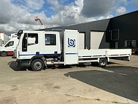 2009 iveco eurocargo 90e18 / 90e / 3.4 4x2 vrachtwagen dubbele cabine met open laadbak en materiaalkoffer - afbeelding 12 van  45