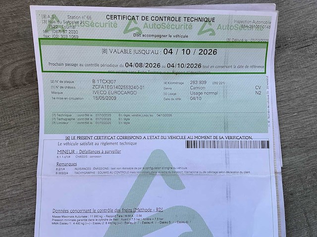 2009 iveco eurocargo vrachtwagen - afbeelding 21 van  25