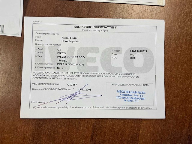 2009 iveco eurocargo vrachtwagen - afbeelding 31 van  38