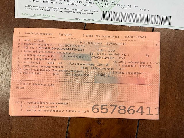 2009 iveco eurocargo vrachtwagen - afbeelding 32 van  38