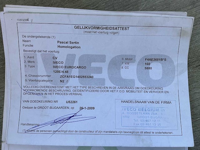 2009 iveco eurocargo vrachtwagen - afbeelding 21 van  32