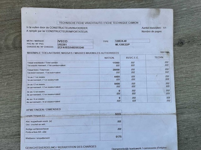 2009 iveco eurocargo vrachtwagen - afbeelding 25 van  32