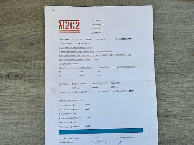 2009 iveco eurocargo vrachtwagen - afbeelding 27 van  32