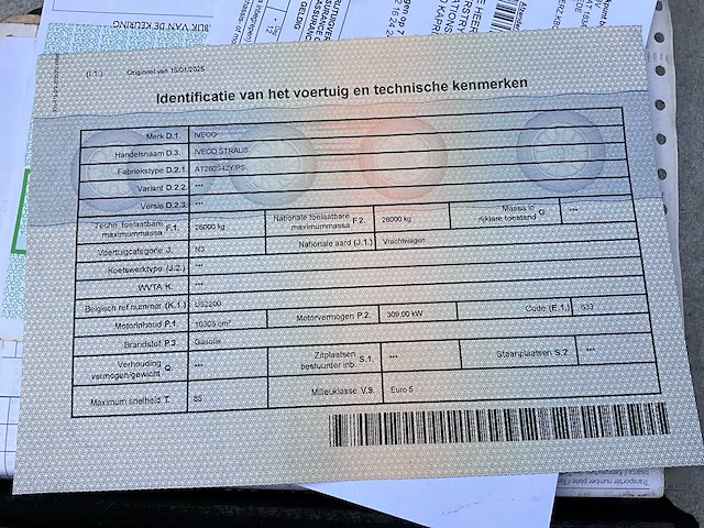 2009 iveco stralis vrachtwagen - afbeelding 28 van  41