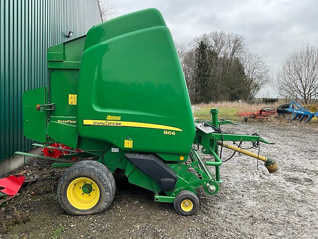 2009 john deere 864 roto flow ronde balenpers - afbeelding 2 van  8