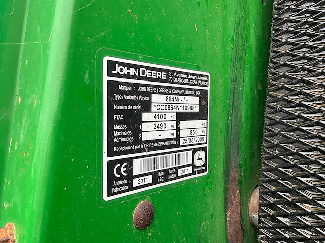 2009 john deere 864 roto flow ronde balenpers - afbeelding 8 van  8