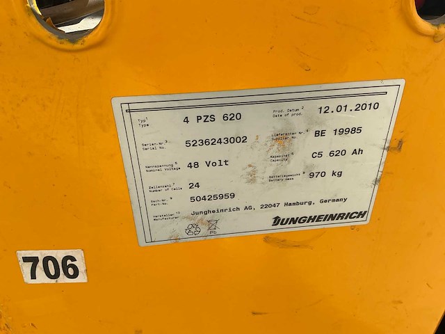 2009 jungheinrich etv 114 reach truck - afbeelding 11 van  12