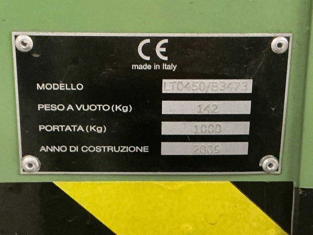 2009 lenaerts- blommaert lt0450/b3473 silo-/kiepcontainer - afbeelding 6 van  6