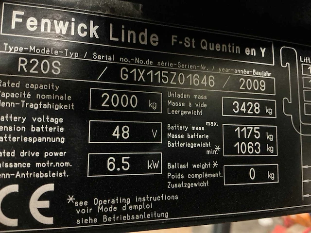 2009 linde r20s reach truck - afbeelding 34 van  86
