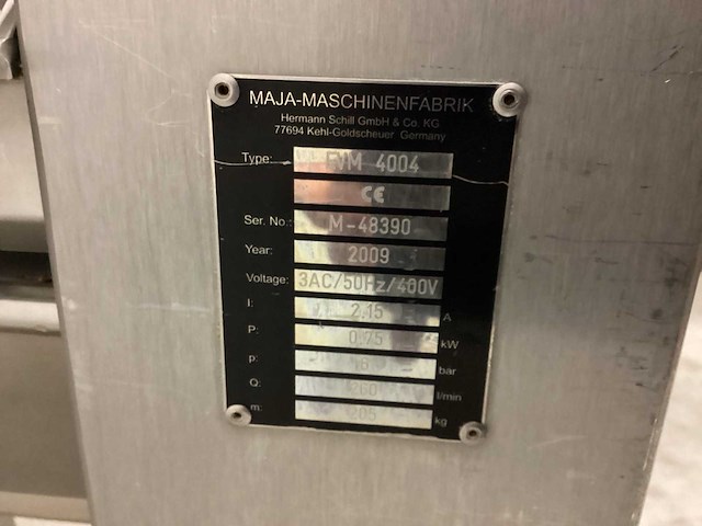 2009 maja evm4004 ontzwoerdmachine - afbeelding 5 van  5