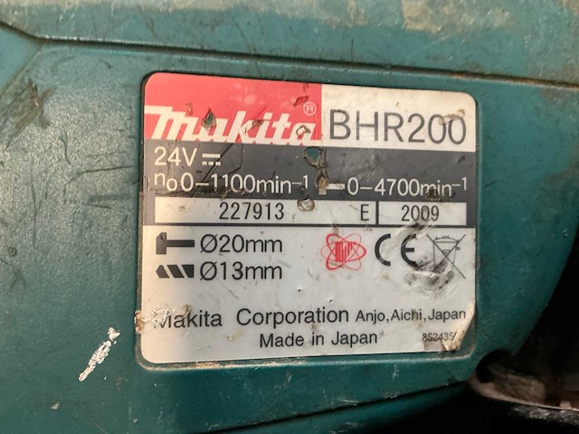 2009 makita bhr200 schroefboormachine - afbeelding 5 van  8