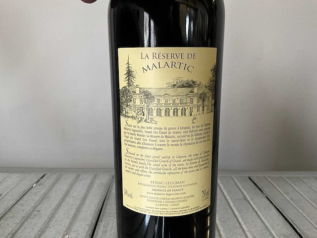 2009 malartic-lagraviere le sillage rode wijn (10x) - afbeelding 4 van  4