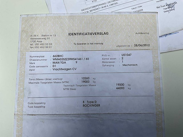 2009 man tga 18.320 vrachtwagen - afbeelding 25 van  34