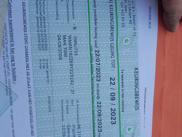 2009 man tgm kipper - vrachtwagen - afbeelding 23 van  27