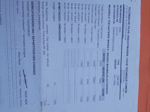 2009 man tgm kipper - vrachtwagen - afbeelding 10 van  27