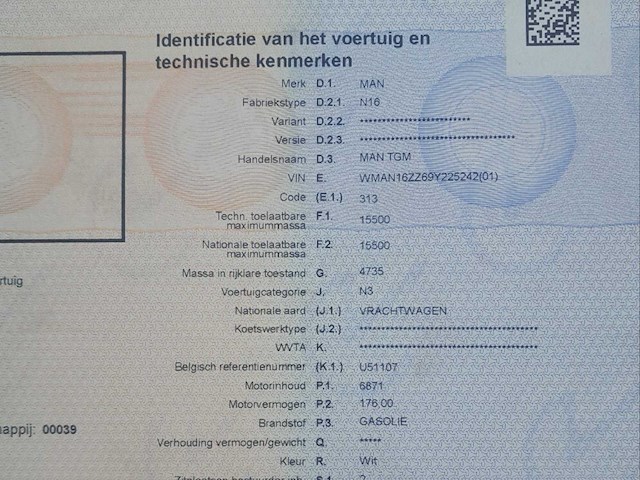 2009 man tgm kipper - vrachtwagen - afbeelding 11 van  27