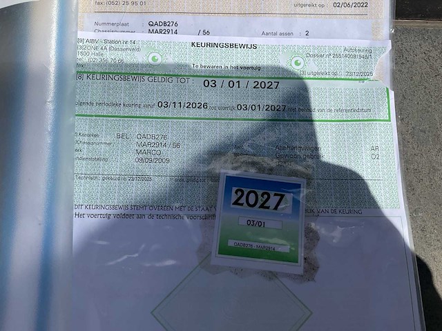 2009 marco av27ta aanhangwagen - afbeelding 10 van  18