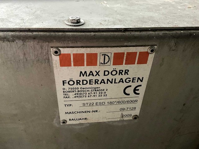 2009 max dörr st22 esd 180/600/600r transportband - afbeelding 6 van  8