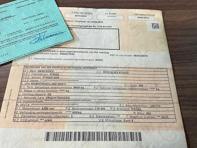 2009 mercedes-benz atego 816 + edda tl2750 hoogtewerker (27,5m) - afbeelding 43 van  53