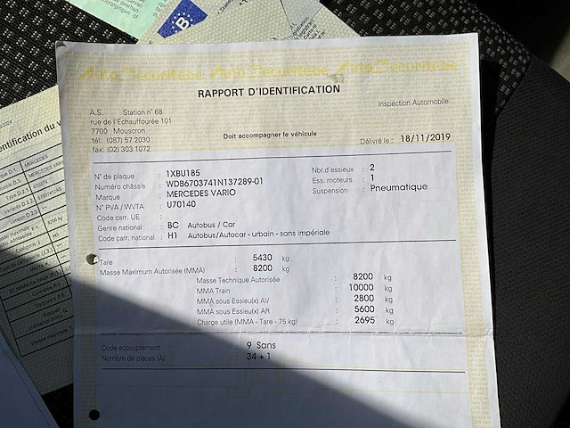 2009 mercedes-benz vario bus - afbeelding 15 van  22