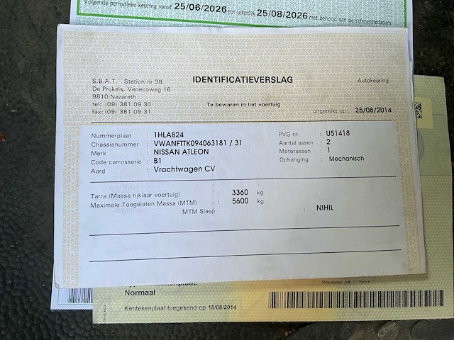 2009 nissan atleon tk5615 bakwagen - afbeelding 41 van  46
