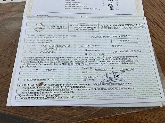 2009 nissan navara - bedrijfswagen - afbeelding 14 van  22