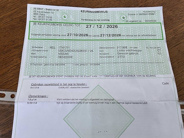 2009 nissan navara - bedrijfswagen - afbeelding 13 van  22