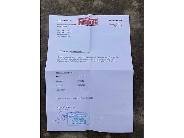 2009 noyens k2/2000 kiepbak aanhangwagen - afbeelding 3 van  6