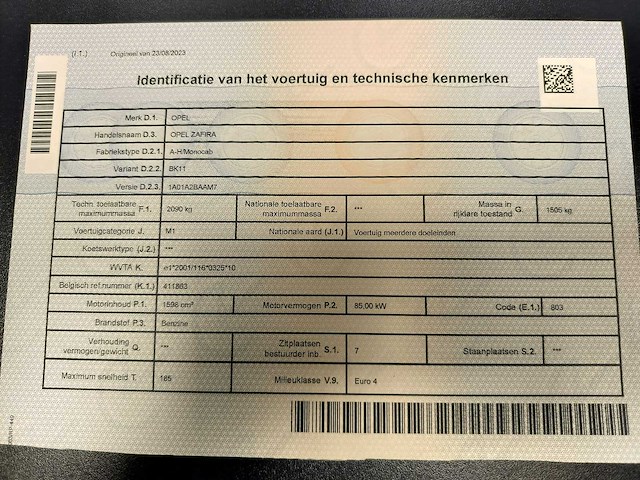 2009 opel zafira monocab - 7 personen - 1.6 benzine - afbeelding 35 van  54