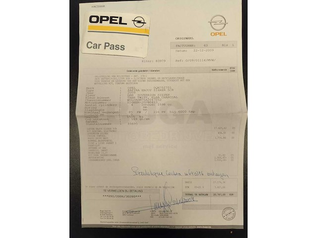 2009 opel zafira monocab - 7 personen - 1.6 benzine - afbeelding 39 van  54