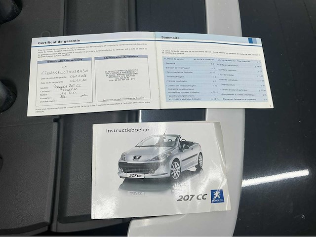 2009 peugeot 207 cc cabriolet personenauto - afbeelding 14 van  24