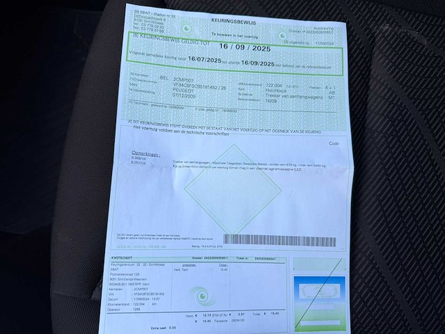 2009 peugeot 308 personenauto - afbeelding 7 van  17