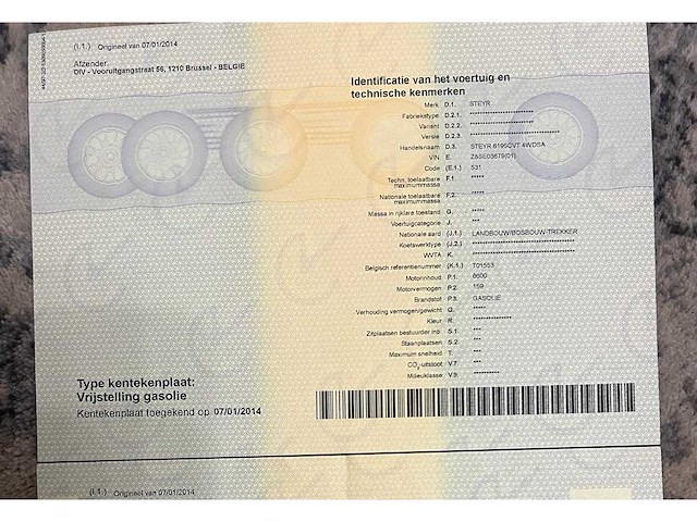 2009 steyr 6195 cvt - vierwielaangedreven landbouwtractor - afbeelding 23 van  30