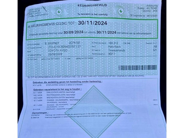 2009 toyota aygo personenauto - afbeelding 9 van  18