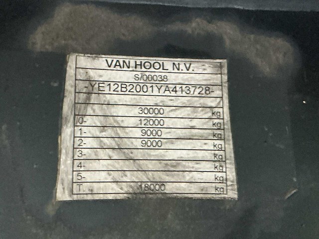 2009 van hool vhlo-2001 ya oplegger - afbeelding 10 van  25