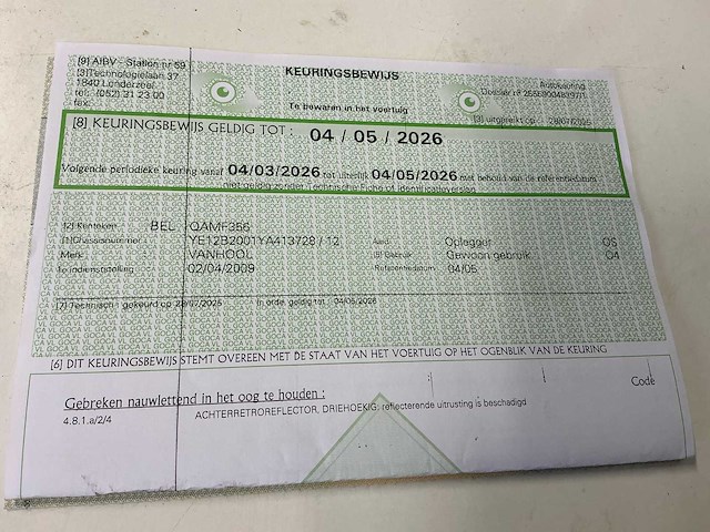 2009 van hool vhlo-2001 ya oplegger - afbeelding 14 van  25