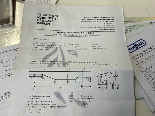 2009 van hool vhlo-2001 ya oplegger - afbeelding 18 van  25