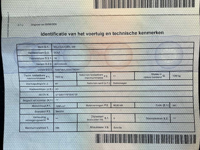 2009 volkswagen golf vi personenauto - afbeelding 19 van  26