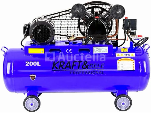 200l 2-zuiger 400v kraft&dele oliecompressor - afbeelding 1 van  6