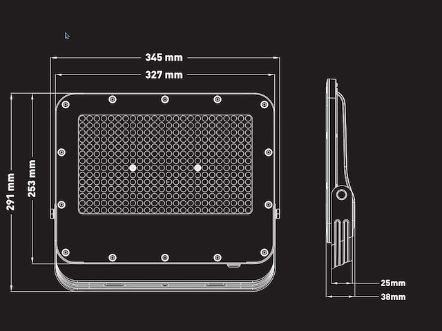 200w 5000k led breedstraler met lens waterdicht (8x) - afbeelding 5 van  8