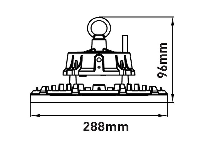 200w 6500k pro led ufo highbay waterdicht (16x) - afbeelding 3 van  6