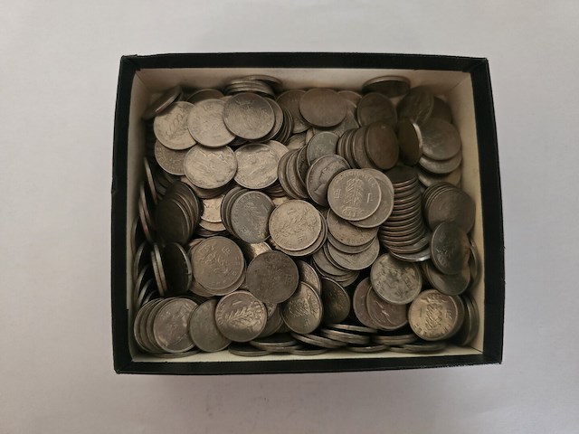 200x belgië: 1-frank munten gemengd (1961–1990) - afbeelding 1 van  5