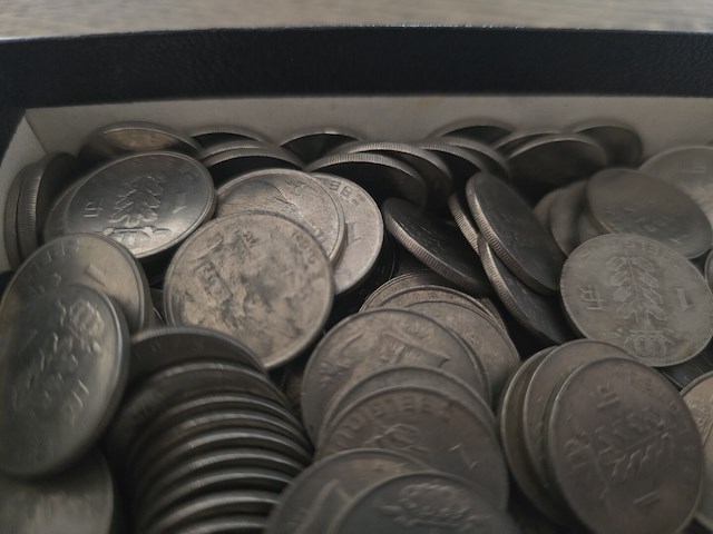 200x belgië: 1-frank munten gemengd (1961–1990) - afbeelding 5 van  5