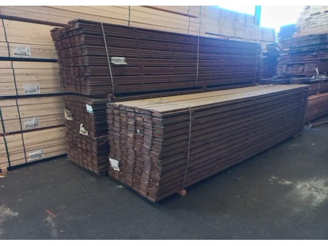 (200x) blokhutprofielen omniplex rnd (pinus) ac... - afbeelding 1 van  4