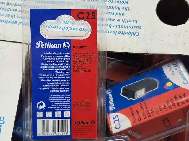 (200x) inktpatronen voor printers pelikan c25 - afbeelding 3 van  4