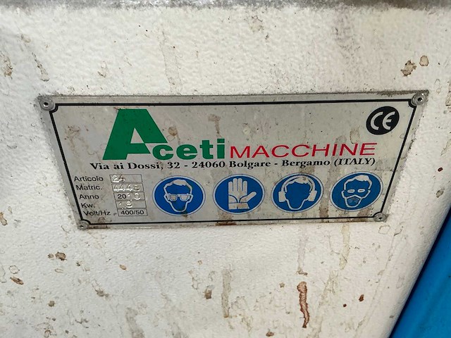 2010 aceti macchine 24 schijfschuurmachine - afbeelding 2 van  10