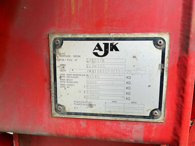 2010 ajk zlk-330 kipper - dumper - hydrodumper - afbeelding 4 van  21