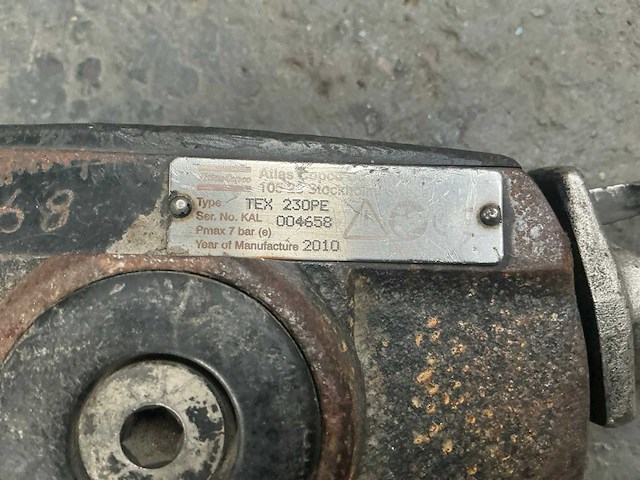 2010 atlas copco tex 230pe pneumatische breekhamer - afbeelding 5 van  5