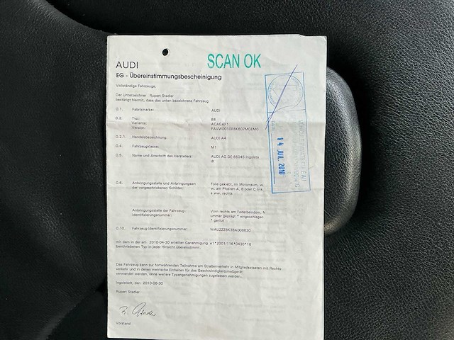 2010 audi a4 personenauto - afbeelding 8 van  12