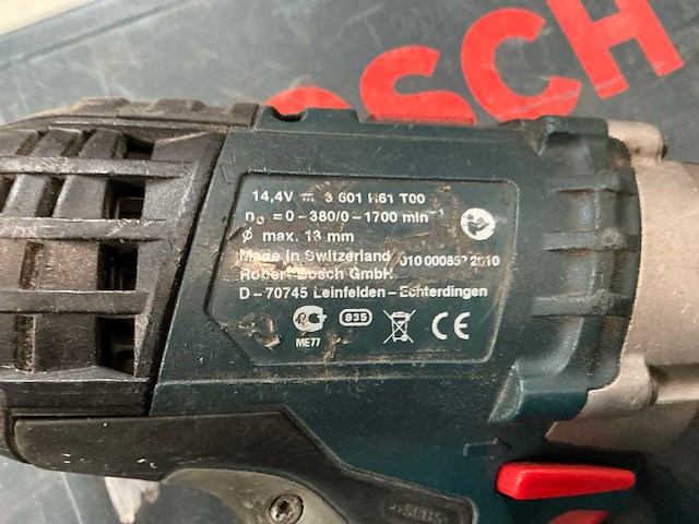 2010 bosch gsr 14,4ve-2li schroefboormachine - afbeelding 4 van  8
